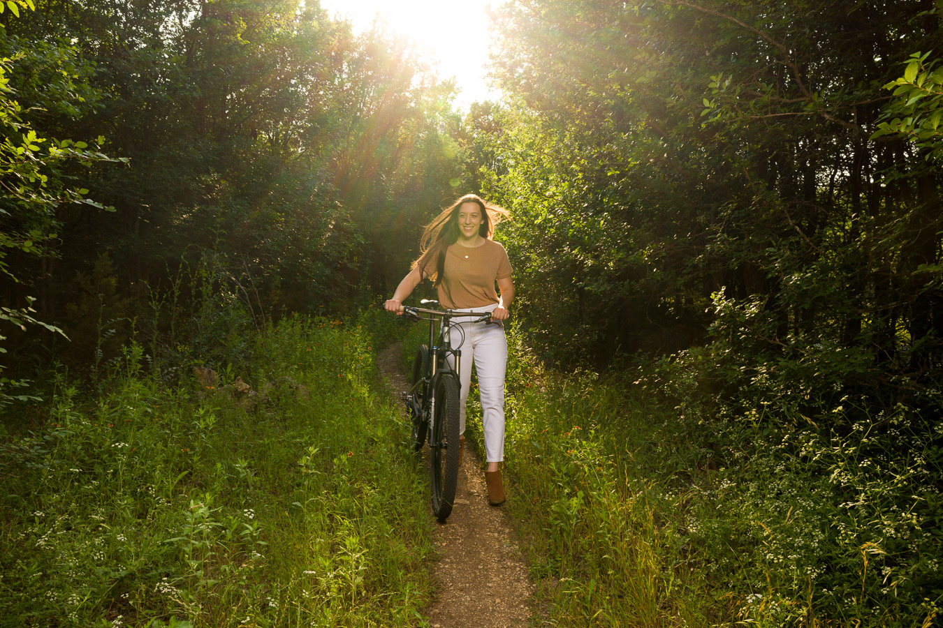 Senior portrait golden hour by Nydam Photography
