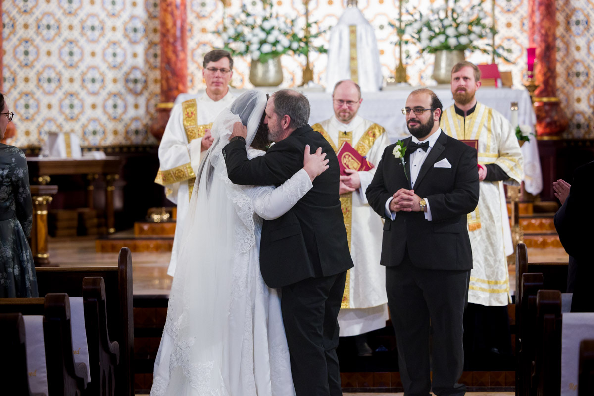 Wedding processional at St Mary Cathedral