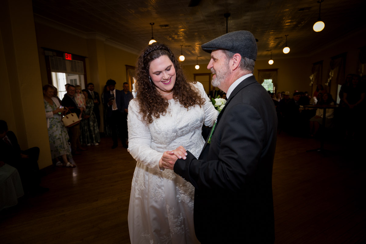 Reception details, Charles Johnson House