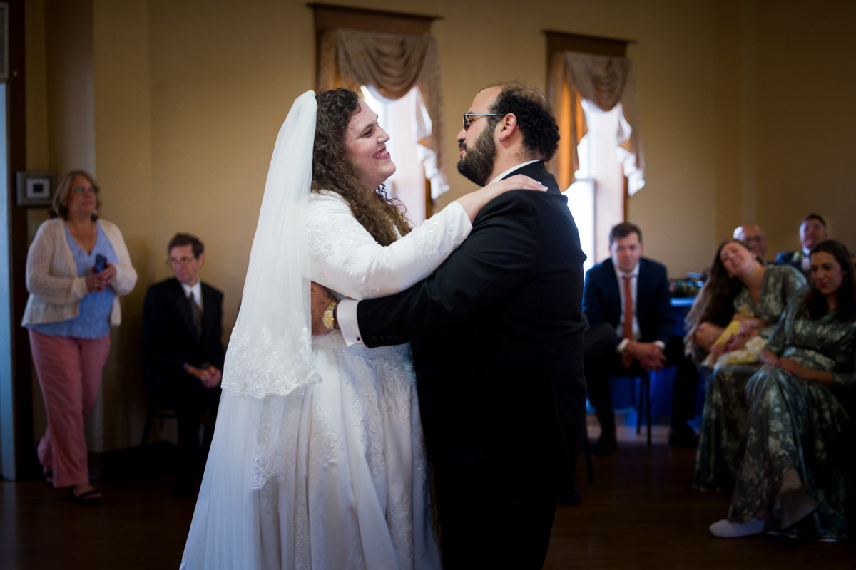 Guests celebrating, Austin wedding reception