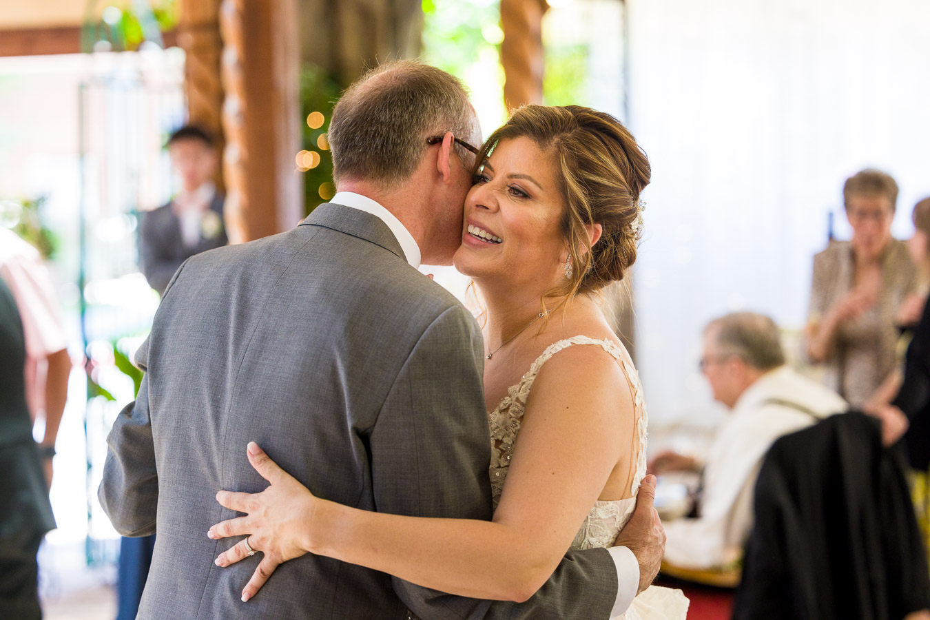 Guests celebrating, Santa Ana wedding