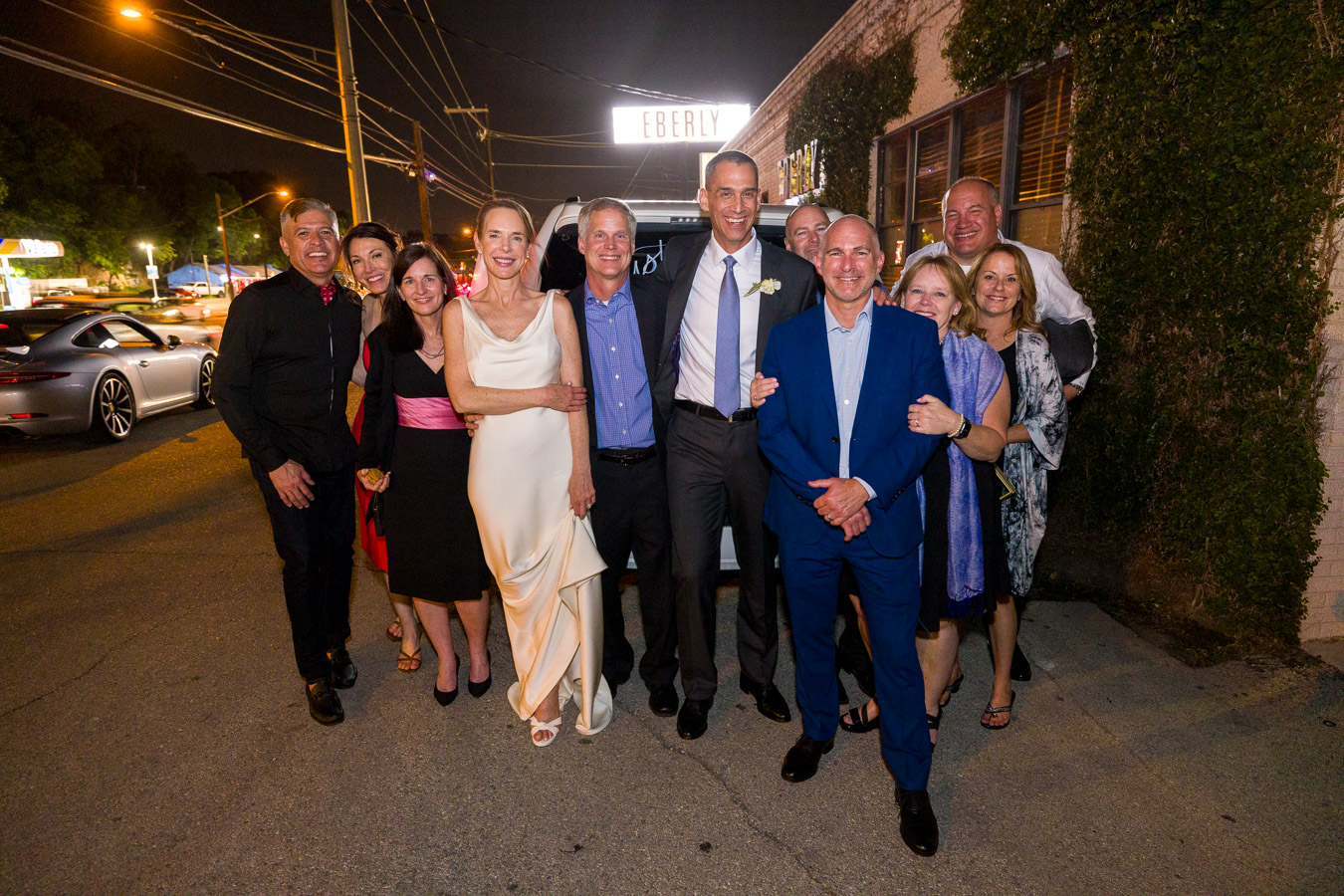 Late night reception celebration