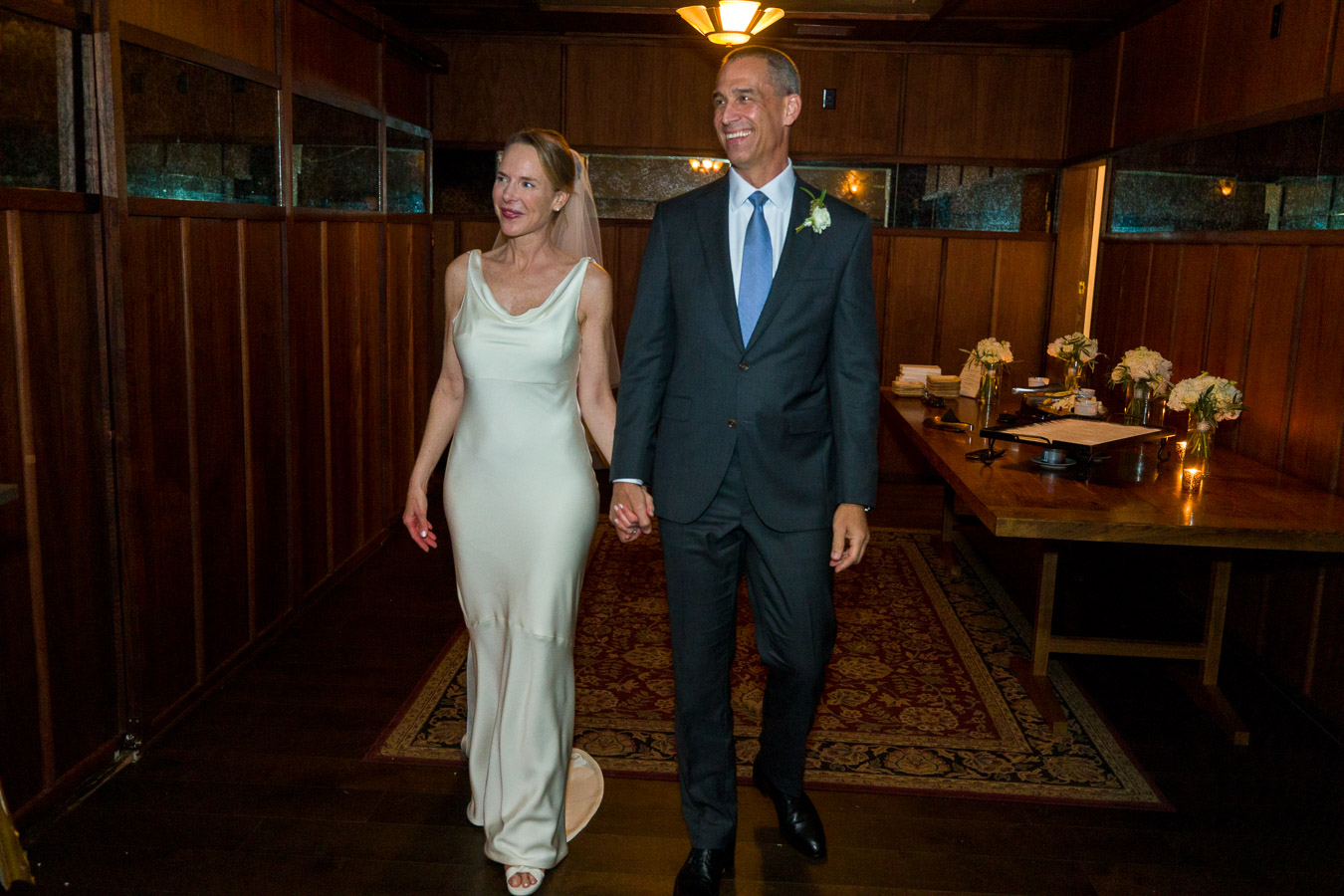 Reception toast at Eberly Austin wedding venue