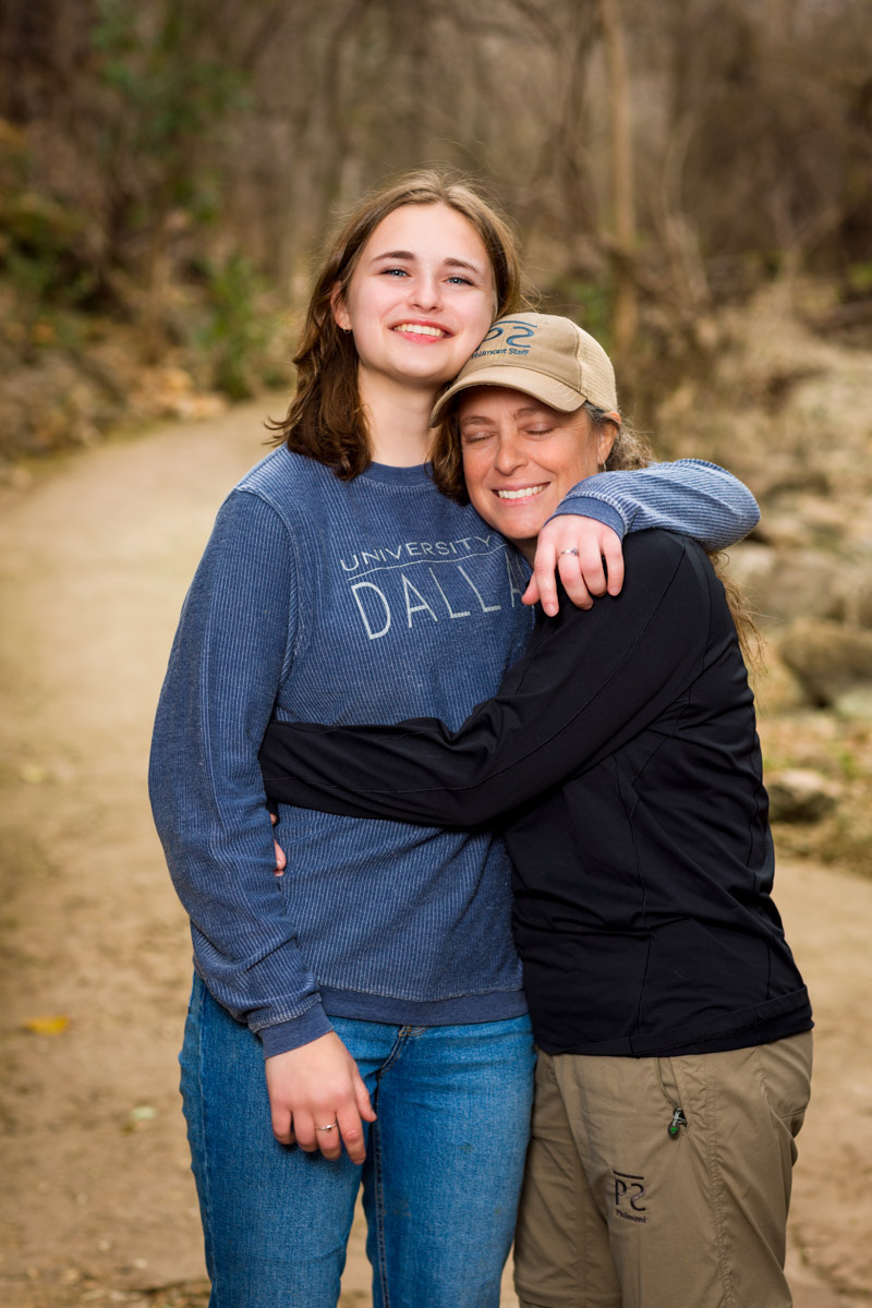 A mom and senior at the Gallery Reveal